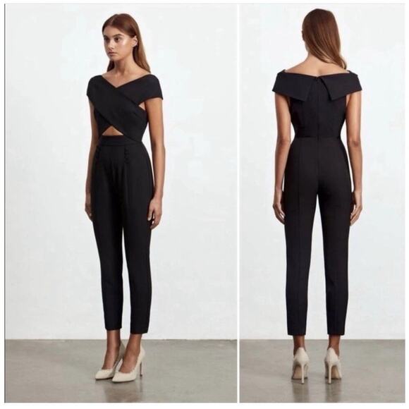 ELLIATT x Revolve Sorento Black Tailored Jumpsuit Small Cut Out Playsuit Romper - Picture 7 of 12